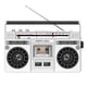 thumbnail image 4 of Reproductor de casetes,Grabadora de cinta con reproductor de casete estéreo portátil,Grabadora de radio estéreo Bt con altavoz incorporado,Walkman Reproductor de cintas de casete Plata, 4 of 9