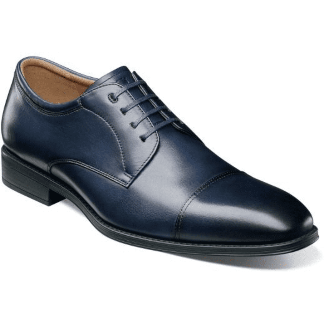 Florsheim Mens Shoes Amelio Cap Toe Oxford Navy 14243-410