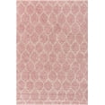 thumbnail image 3 of Unique Loom Ruby Trellis Shag Rug ,Rectangle,4' 1" x 6' 1" Light Pink Modern Trellis Living Room Bed Room Dining Room, 3 of 5