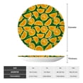 thumbnail image 2 of Zufioo Orange Lemon Print Bone China Decorative Plate, Ceramic Dinner Plate with Stand Ceramic Decoration Homewares-6in, 2 of 6