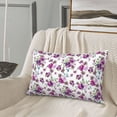 thumbnail image 5 of Susaid Violets Flowers Print Pillowcases Multiple Size, Pillow Cover Super Soft Envelope Closure Standard Pillow Case-14"x20", 5 of 6