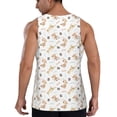 thumbnail image 3 of Fotbe Dachshund Dog Puppy Pattern Men's Quick Dry Workout Tank Top Gym Muscle Tee Fitness Bodybuilding Sleeveless T Shirt Breathable Workout Shirt-, 3 of 9