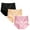 Pink, variant on Underwear for Women 3 Pack Strech Panties Ladies Stretch Full Panty Coverage Briefs Tummy Control Shapewear Plus Size Panty Breathable Panties-Multi Pack