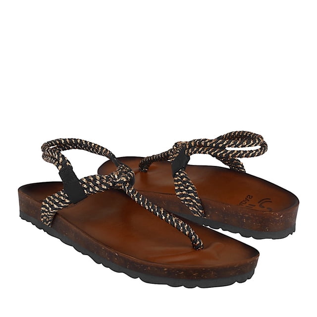 SANDALIAS DAMA NOMADA 44455 TEXTIL NEGRO NOMADAS 44455