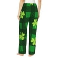 thumbnail image 3 of Disketp Happy St. Patrick'S Day5 Print Women'S Comfy Pajama Pants Casual Drawstring Palazzo Lounge Wide Leg Pants, 3 of 9