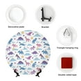 thumbnail image 4 of Gaeub Dinosaur Print Ceramic Plate,Dinner Plates,Bone China Decorative Plates with Display Stand,Art Ceramic Ornaments for Wall Hanging Decoration-6in, 4 of 6