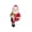 B, variant on Dserhfy Mini Santa Christmas Statue Miniature Santa Claus Holding Red Wine/Drinks Flower Pot Decoration Cute Resin Plant Pot Hugger Figurine for for Garden Balcony