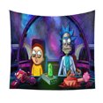 thumbnail image 1 of Tapiz para el hogar Tapiz bohemio Decoración de la habitación Tapiz floral colgante de ladrillos y Morty, 1 of 6