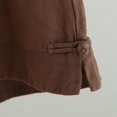 thumbnail image 6 of BUIgtTklOP Women's Casual Bermuda Shorts Elastic Waist Cotton Linen Shorts with Pockets Summer Wide Leg Loose Solid Color Shorts, 6 of 6
