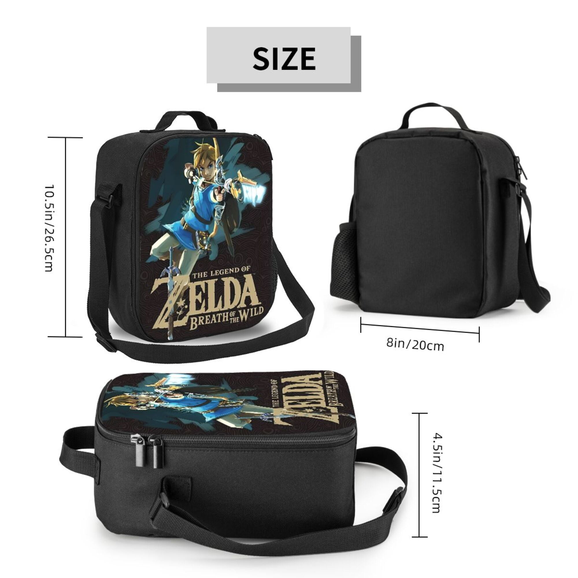 The Legend Of Zelda Lunch Bag Lunch Box Lightweight Durable Lunch Tote Bag Portable Reusable Lunch Box Tote For Work Sport Picnic Camping
