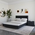 thumbnail image 4 of Nexera Harper 3-Piece Floating Platform Bedroom Set, Black, Queen, 4 of 8