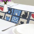 thumbnail image 4 of Yayeee Table Runner 70 inches Long Home Kitchen Dinning Party Decoration, Black Cats and Hearts, 4 of 7