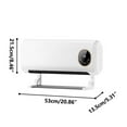 thumbnail image 2 of SPOORYYO Wall-Mounted Warm Air Blower Heater for Home Use, Energy Saving Power Saving Bathroom Heater with Remote Control and Touchscreen, 2 of 2