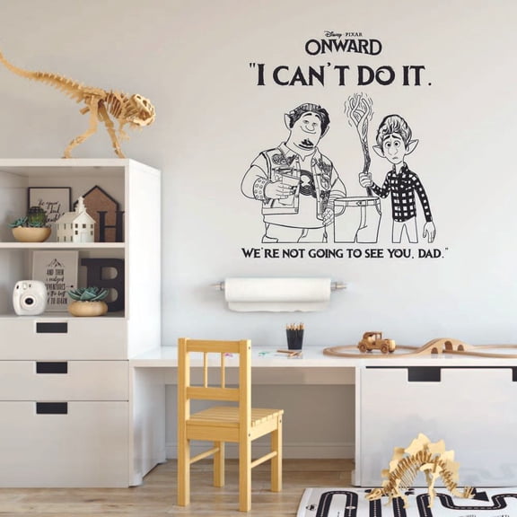 Can't Do It Barley Ian Quote Brother Movie Kids Cartoon Wall Sticker Art Decal for Girls Boys Room Bedroom Nursery Kindergarten Fun Home Decor Stickers Wall Art Vinyl Decoration Size (20x18 inch)