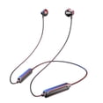 thumbnail image 2 of Auricures inalámbricos con banda cuello, auricures deportivos retráctiles, estéreo, a prueba de sudor, IPX5, a prueba de agua para teléfon, 2 of 9