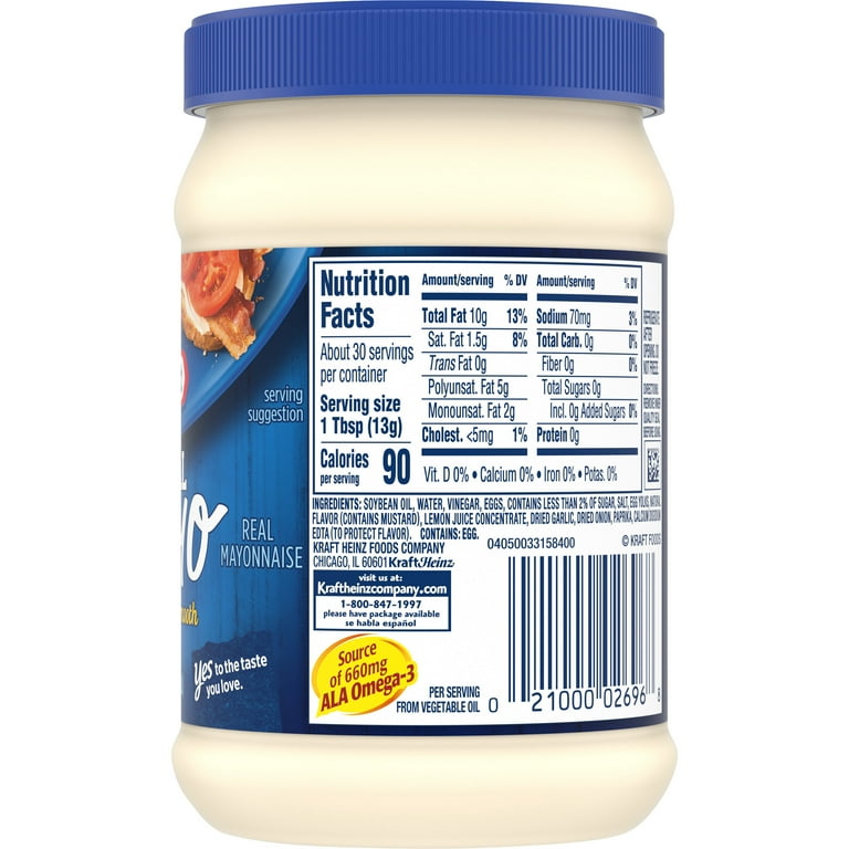 Kraft Mayo, Real, Creamy & Smooth - 30 fl oz