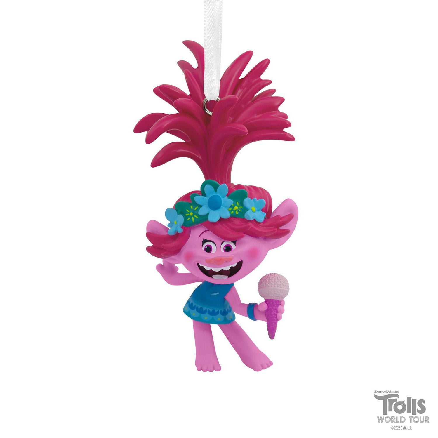 Décoration de Noël – Hallmark – Poppy tenant son microphone – Les Trolls 2 : tournée mondiale – DreamWorks