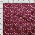 thumbnail image 2 of oneOone Georgette Viscose Maroon Fabric Skull Sewing Craft Projects Fabric Prints By Yard 42 Inch Wide, 2 of 4