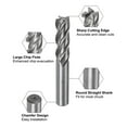 thumbnail image 5 of Uxcell Carbide End Mills Sets 4-Flute 1/4" 1/8" 3/8" 3/16" 1/2" 1/16" 5/32" 5/16" CNC Milling Bits for Aluminum, 5 of 6