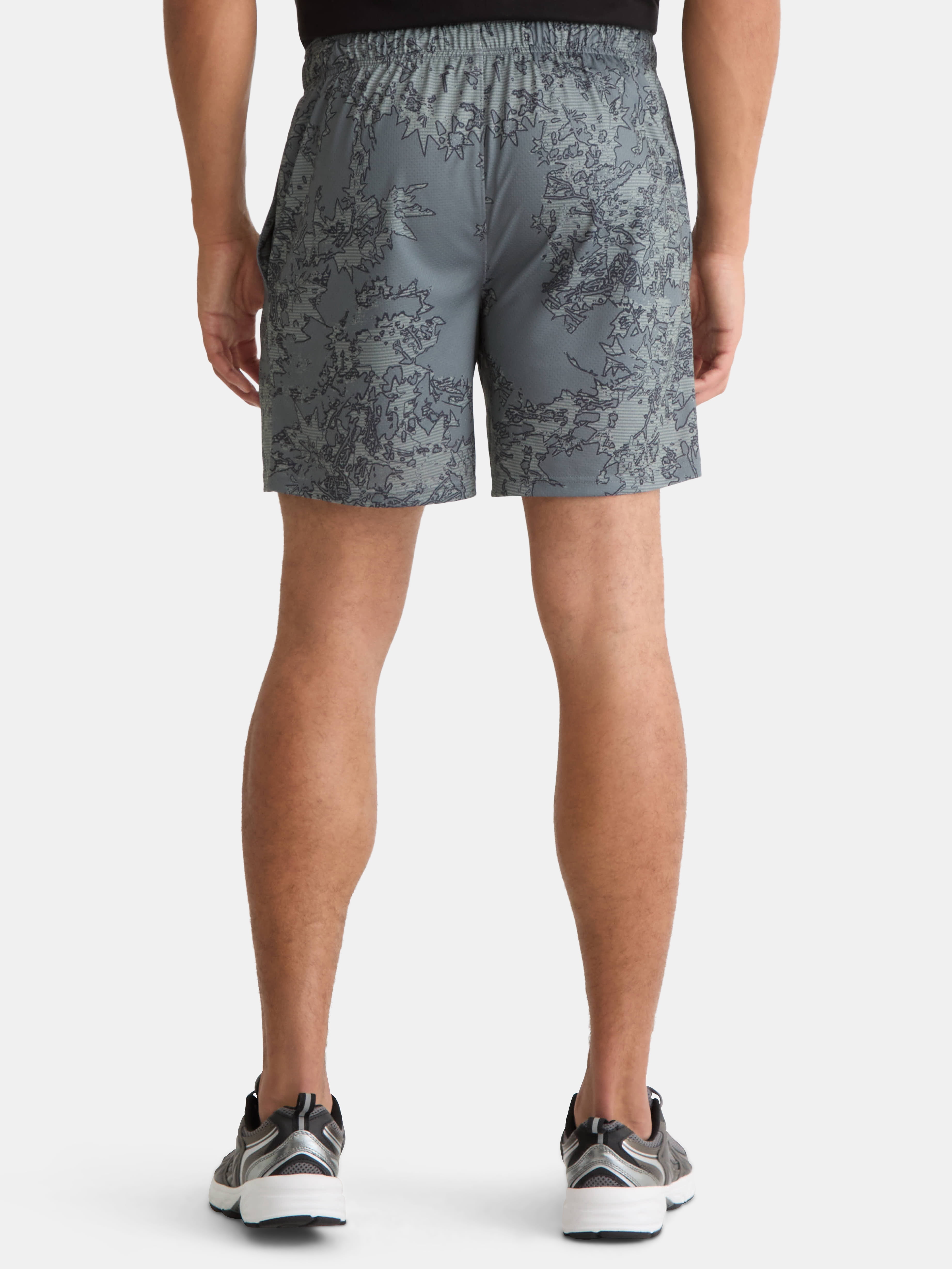 Athletic Works Men's and Big Men's Mesh Shorts, 7" Inseam, Sizes S-5XL