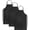 Black, variant on 3 Pack Waterproof Rubber Vinyl Apron Adjustable Bib Apron - Cooking Kitchen Apron for Women Men Chef Heavy Duty Work Apron for Dishwashing Lab Butcher Black