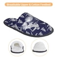 thumbnail image 3 of Fotbe Abstract Skiing Pantuflas Peludas para Mujer con Estampado, Zapatillas de Peluche, Zapatos de Invierno para Casa, Uso Interior y Exterior-Large, 3 of 8