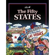 ColorIt The Fifty States Vol 1 Adult Coloring Book, 50 Single-Sided Designs, Hardback, Spiral, Thick Paper