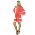 thumbnail image 3 of Bimba Women Rayon Kimono Sleeve Robe Bridesmaid Getting Ready Lace Coverup, 3 of 6