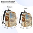 thumbnail image 2 of Disketp Golden Drapes Pillars Clouds print Canvas Backpack Lightweight Travel Daypack Student Rucksack Laptop Backpack-Medium, 2 of 5
