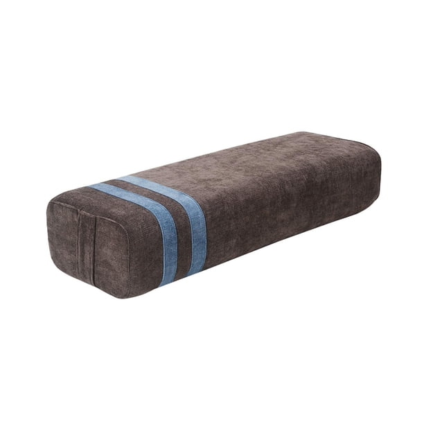 Almohada de refuerzo para yoga, funda extraíble versátil profesional con asa de transporte Marron oscuro