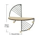 thumbnail image 2 of Estante de pared redondo simple Estante de arte de pared geométrico multifuncional Estantes de almacenamiento de pared para dormitorio en casa, 2 of 10