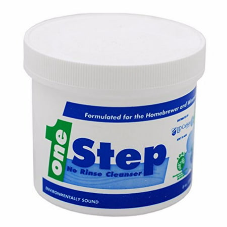 One Step 8 oz - No Rinse Cleaner/Sanitizer For Homebrewing Beer and Wine (Best Beer Line Cleaner)