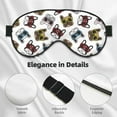 thumbnail image 4 of Bingfone Bulldog Sunglasses Face for Sleep Mask Eye Mask for Sleeping, Super Soft Blackout Eye Mask for Women Men, Side Sleeper Eye Covers for Sleeping,Travel Eye Mask, 4 of 7