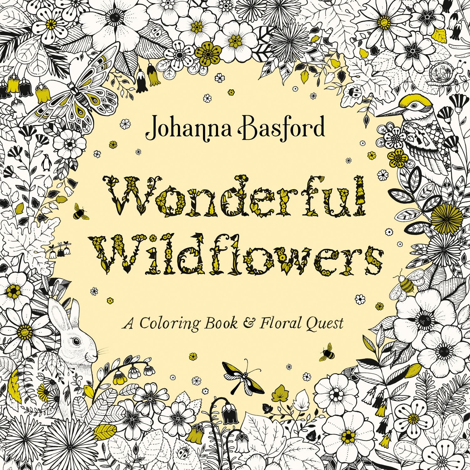 Wonderful Wildflowers: A Coloring Book and Floral Quest, 80 pages
