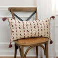 thumbnail image 2 of Rizzy Home Geometric 14" x 26" Poly Filled Pillow with Cotton Cover-Natural, 2 of 5