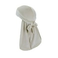 thumbnail image 1 of Wweixi Velour Headwraps Assorted Colors Long Tail Pirate Hat Windproof Single Layer Attractive Elasticity Comfortable Hair Bonnet Red cream-coloured, 1 of 5