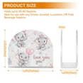 thumbnail image 4 of Yayeee Napkin Holder for Table Set of 2 Kitchen Paper Tissue Organization, Cartoon Elephant, 4 of 8