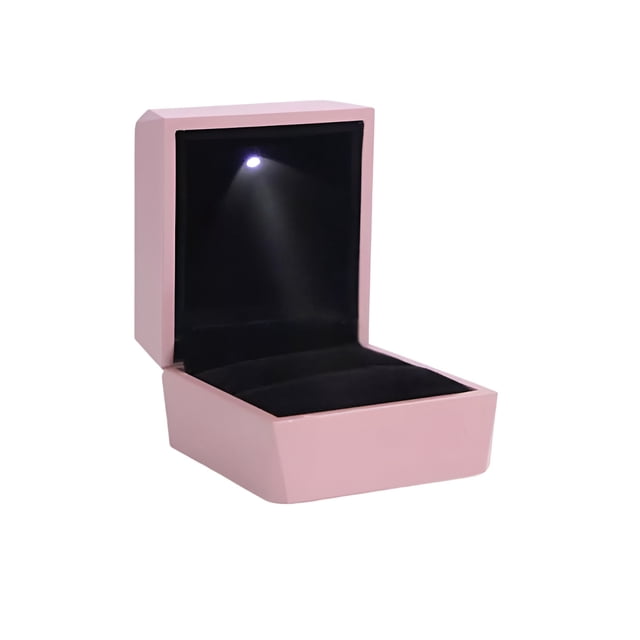 Joyería Caja De Anillo Y Alhajas De Luz Led De Regalo