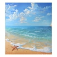 thumbnail image 6 of Sea Star on Beach Landscape Dishwasher Magnetic Refrigerator Magnet Cover Kitchen Art Panel Decal Sticker Home Decorative 23"x26", 6 of 6