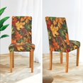 thumbnail image 3 of Yayeee 2 Pack Dining Chair Covers Stretch Parson Chairs Slipcovers Seat Protector, Colorful Autumn Leaves, 3 of 6
