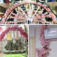 thumbnail image 6 of Visland 3PCS Artificial Cherry Blossom Flower Vines Fake Oriental Cherry Wreath Faux Sakura Garland Hanging Vine Plants Fake Flowers Artificial Flowers Garland Home Wedding Party Decor, 6 of 6