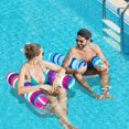thumbnail image 2 of Pool Floats FinduWill, paquete de 2 hamacas de tela para agua, tamaño XL, para adultos, 2 of 7
