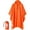 Orange, variant on SaphiRose Hooded Rain Poncho for Adult with Pocket, Waterproof Lightweight Unisex Raincoat for Hiking Camping Emergency