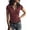 Deep Red, variant on Women'S Short Sleeve Tops Casual V Neck Half Quarter Zip Pullover Shirts Tops Athletic Work Top Navy Blue S