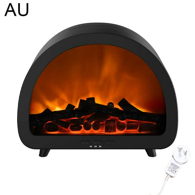 Fireplace Humidifier Diffuser,7 Colors Flame Diffuser for Essential Oils,Home Aromatherapy Mist, Flameless Candle Oil Diffusers,Small Humidifier with Flame Effect for Bedroom,Office