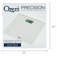 thumbnail image 4 of Ozeri Precision Body Weight Scale (440 lbs Step-on Bath Scale) in Tempered Glass, 4 of 4