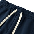 thumbnail image 5 of asjyhkr Mens Sweatpants Athletic Workout Joggers Stretchy Waist Chino Drawstring Dailywear Casual Pants with Pockets(X-Small,Navy), 5 of 8