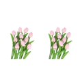 thumbnail image 4 of Bearachild 10 bolsas de decoración de flores de plantas verdes para bodas, ramos simulados realistas para un ambiente romántico, rosa claro Rosa claro 2Conjunto, 4 of 6