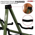 thumbnail image 2 of 5Core Double Guitar Stand Floor Adjustable A Frame Folding Acoustic Electric Guitars Holder Stands, 2 of 10