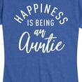 thumbnail image 3 of Instant Message - Happiness Is Being An Auntie - Women's Short Sleeve Graphic T-Shirt, 3 of 6